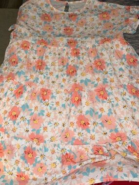 Floral Tiered Mini Dress